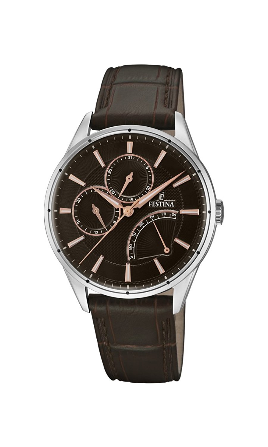 Festina Watches : F16974/2 Brown Dial Stainless Steel Men Watch