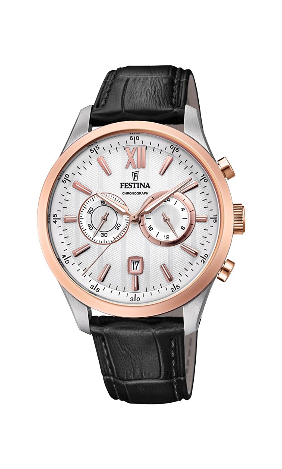 Festina Watches : F16997/1 Silver Dial Stop Watch Men Watch