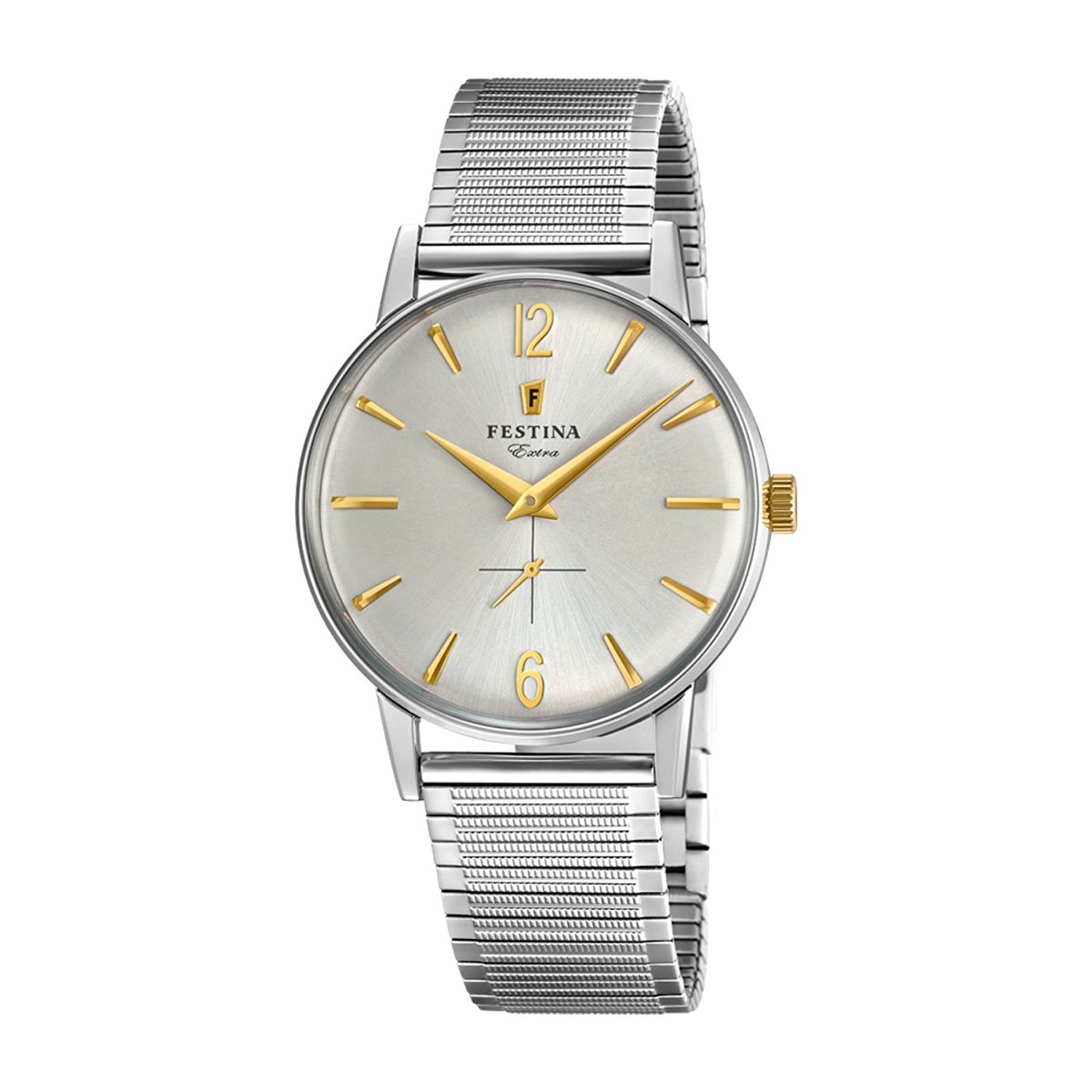 Festina Watches : F20250/2 Silver Dial Stainless Steel Plated Men Watch