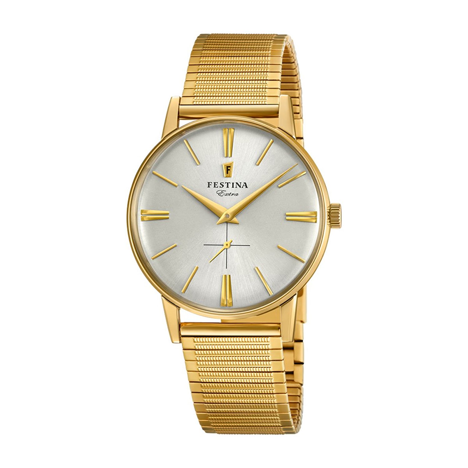 Festina Watches : F20251/1 Silver Dial Stainless Steel Plated Men Watch