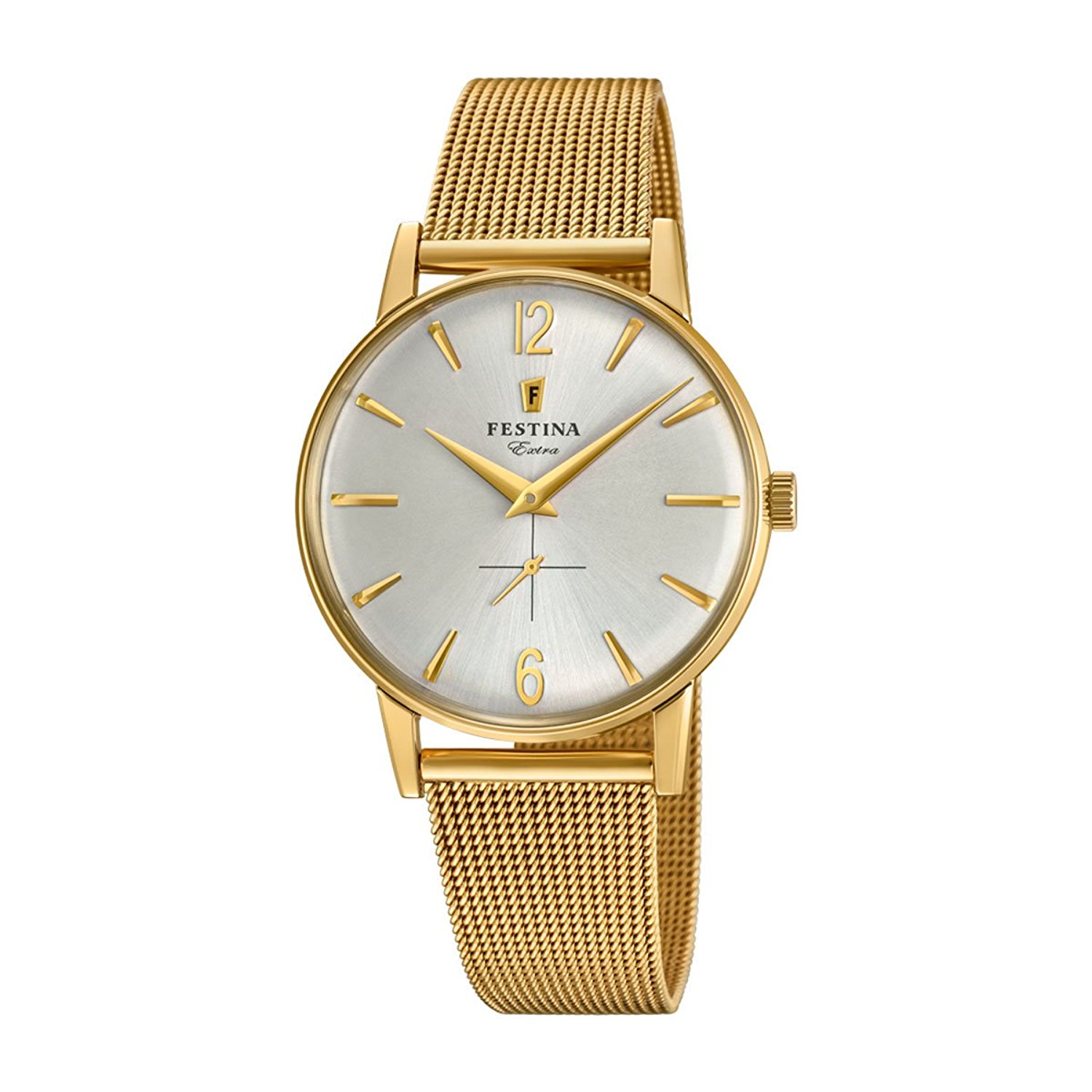 Festina Watches : F20253/1 Silver Dial Stainless Steel Band Men Watch