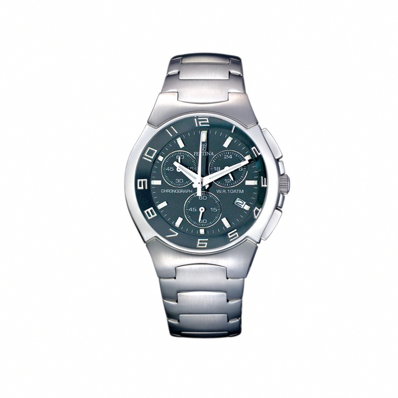 Festina Watches : F6698/2 Quartz Chronograph Date Stainless Steel Men Watch