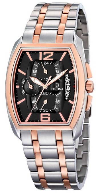 Festina Watches : F6758/5 Quartz Chronograph Date Stainless Steel Men Watch