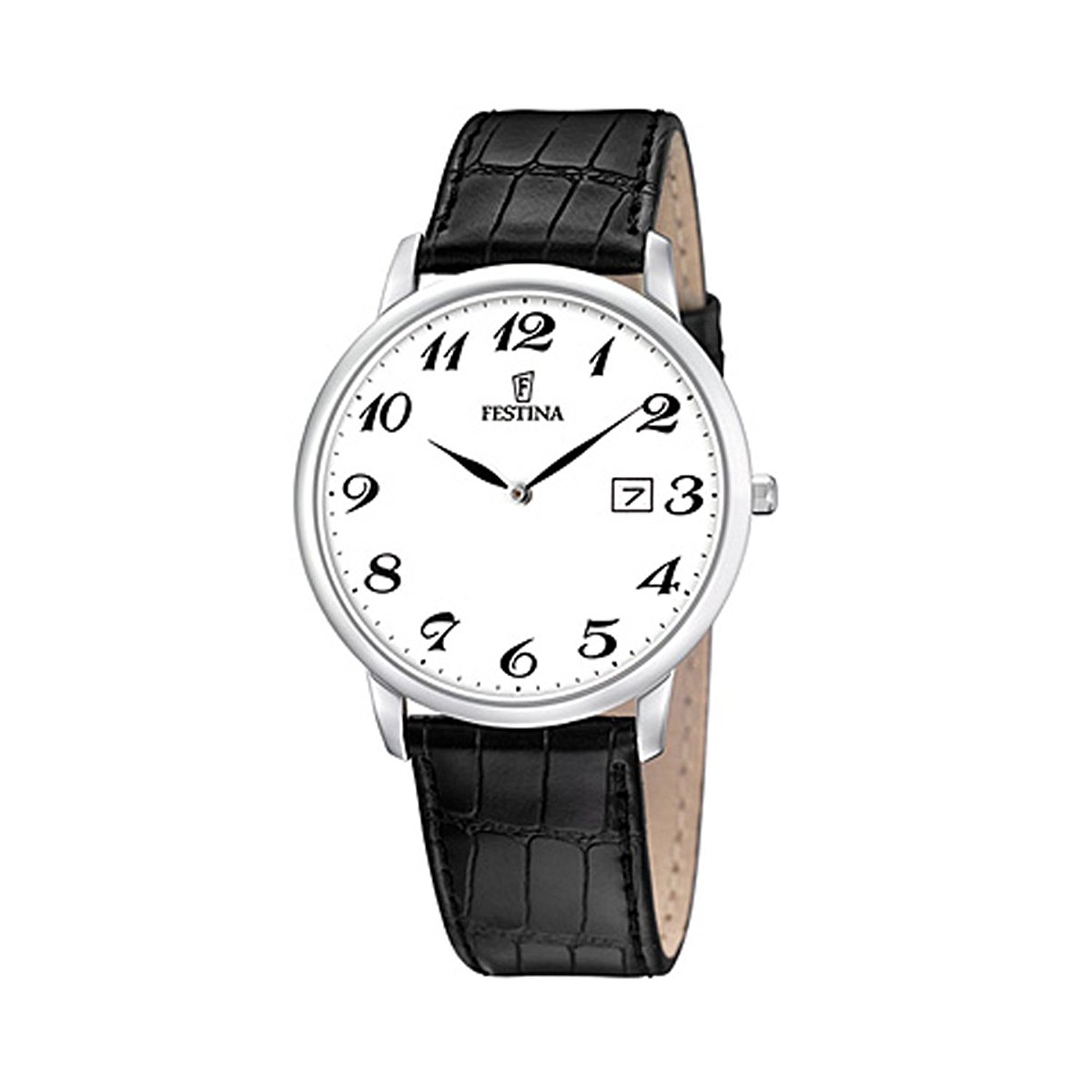 Festina Watches : F6806/5 White Dial Leather Men Watch