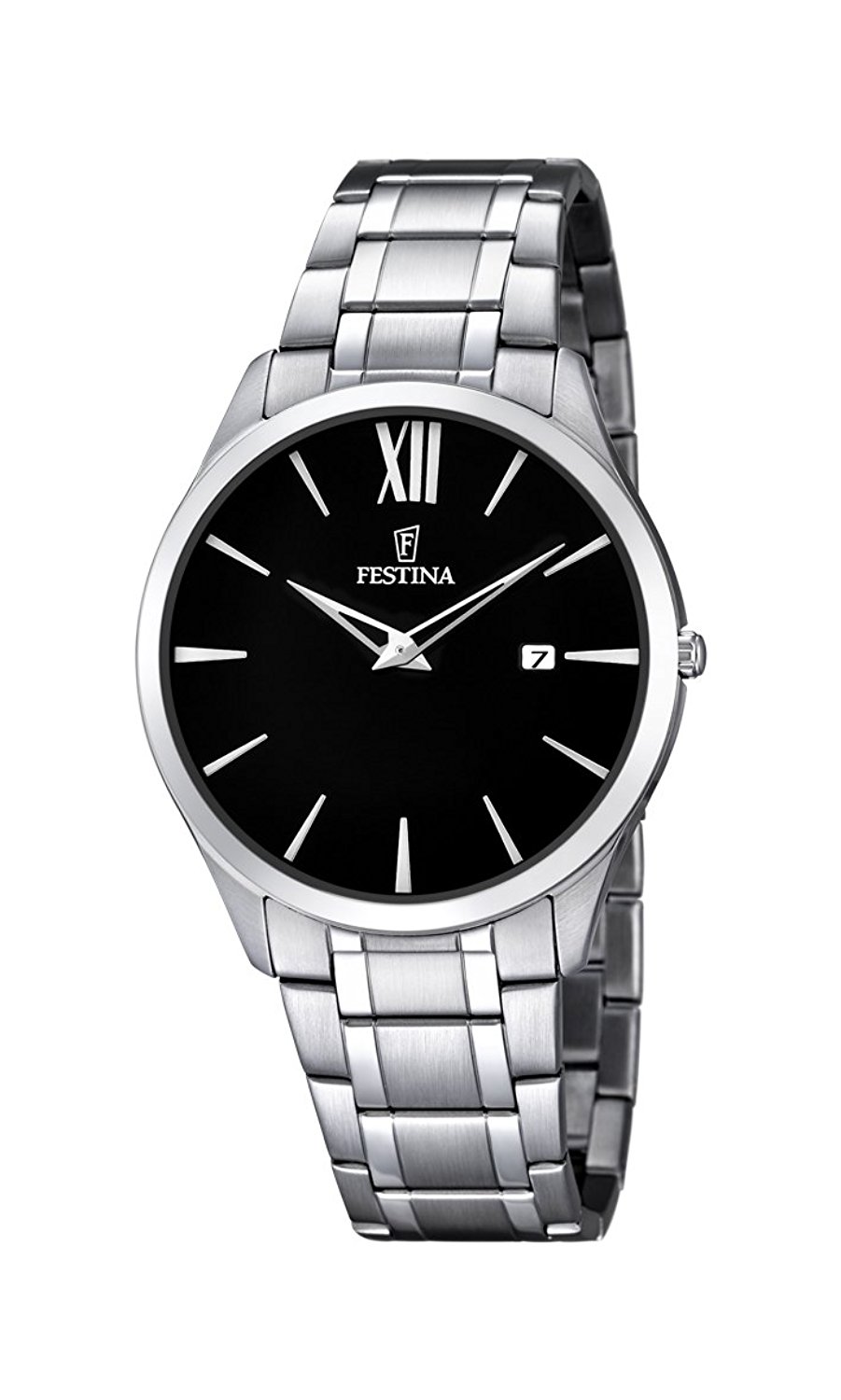 Festina Watches : F6832/4 Black Dial Stainless Steel Men Watch