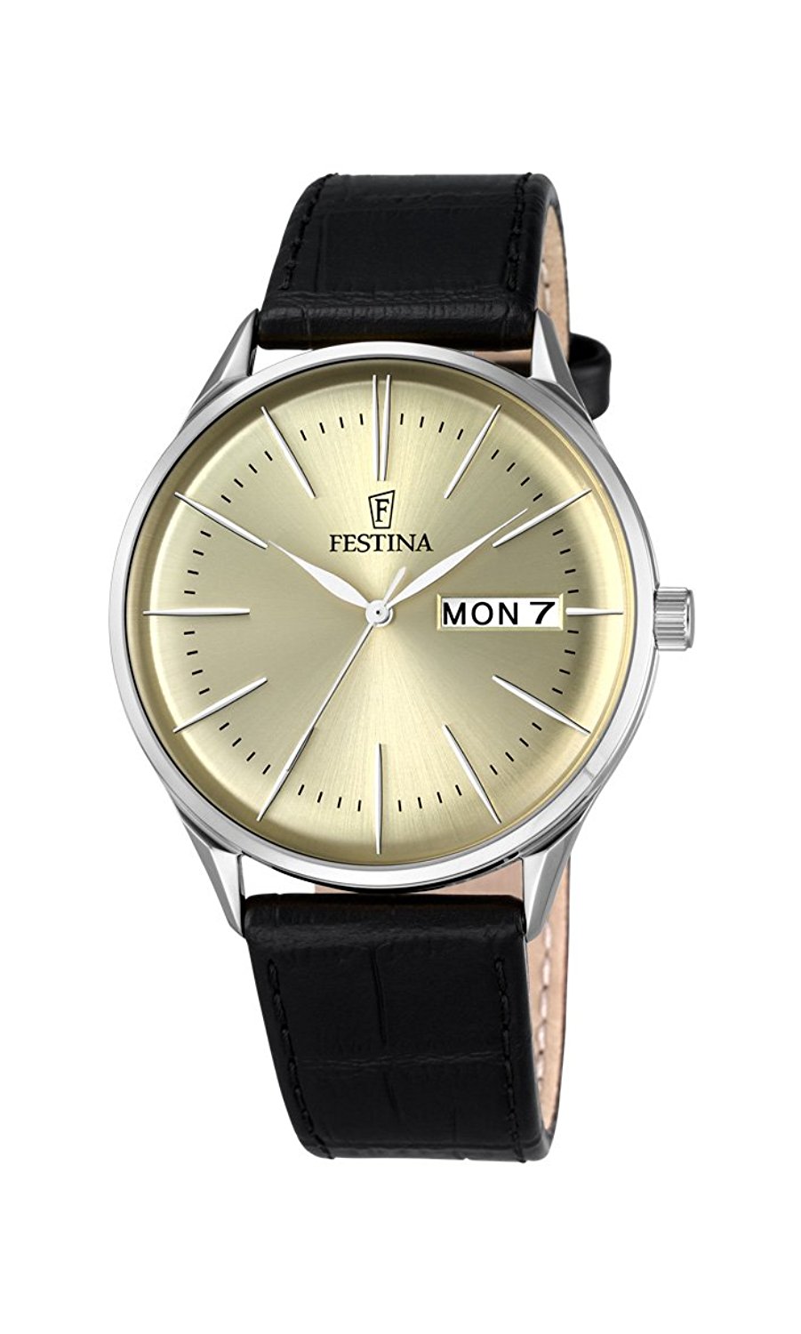 Festina Watches : F6837/2 Beige Dial Stainless Steel Men Watch