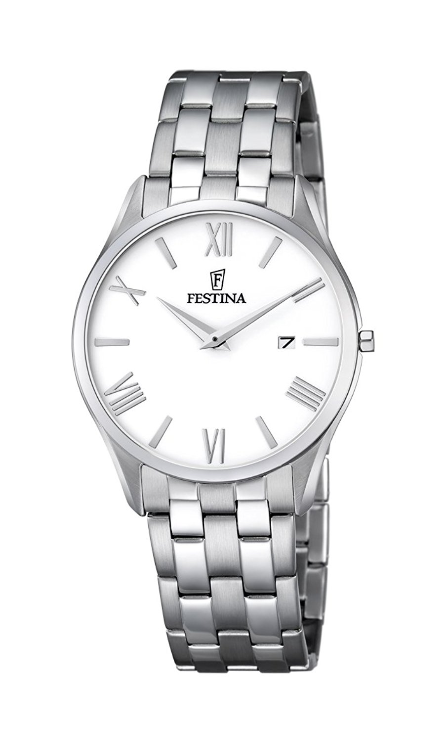 Festina Watches : F6840/3 White Dial Stainless Steel Men Watch