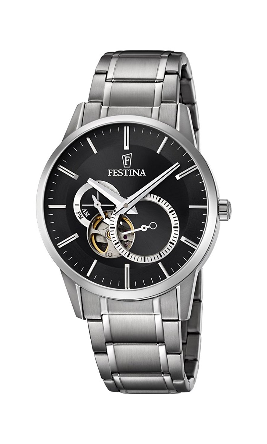 Festina Watches : F6845/4 Black Dial 24 Hour Display Men Watch