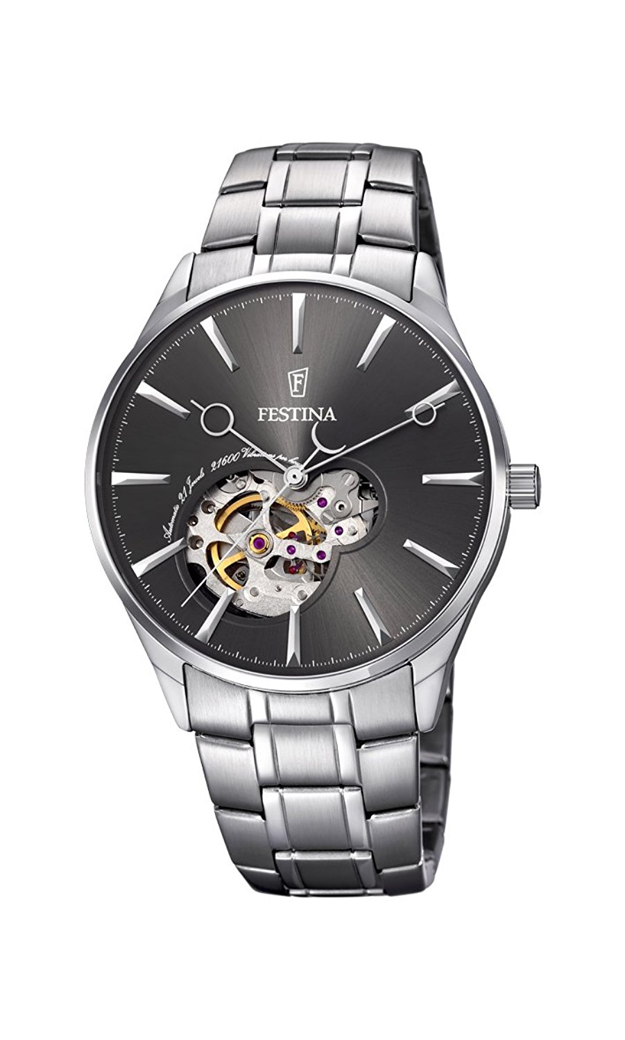 Festina Watches : F6847/2 Grey Dial Stainless Steel Men Watch