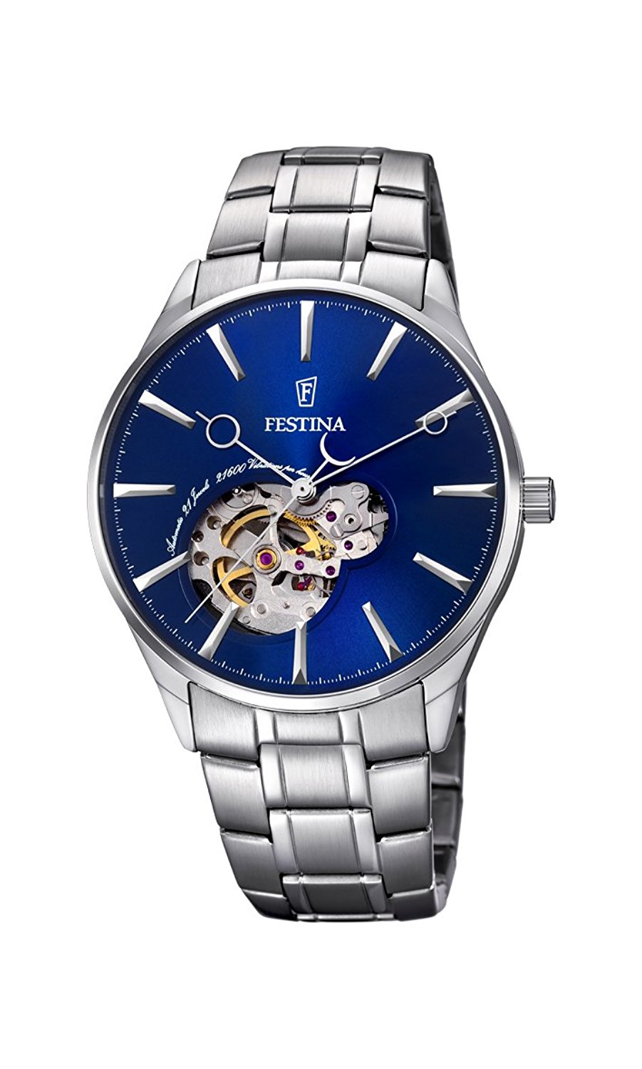 Festina Watches : F6847/3 Blue Dial Stainless Steel Men Watch