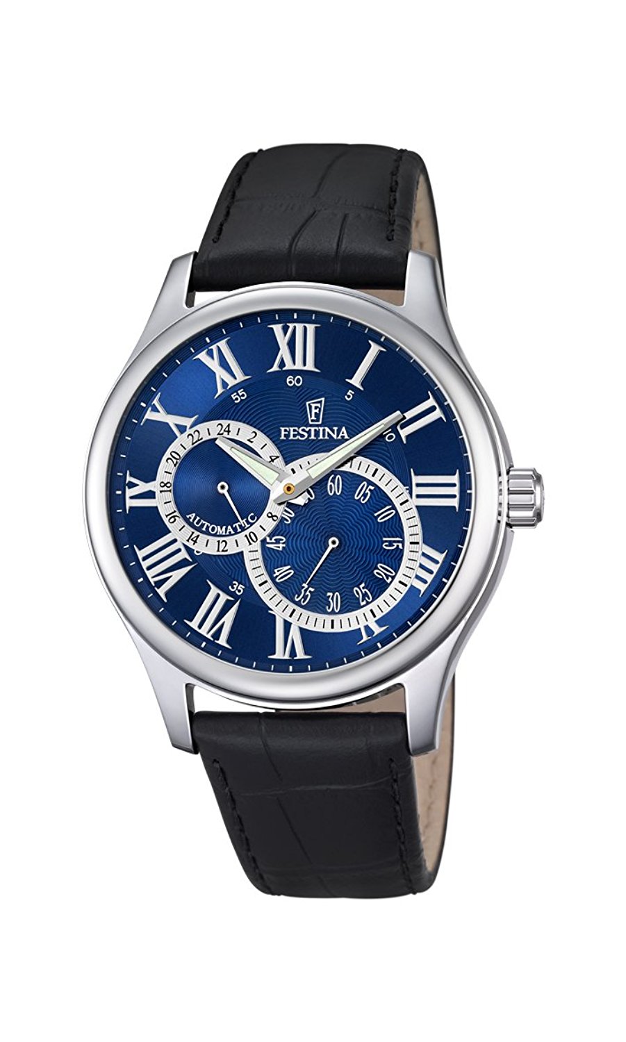 Festina Watches : F6848/2 Blue Dial 24 Hour Display Luminous Hand Men Watch