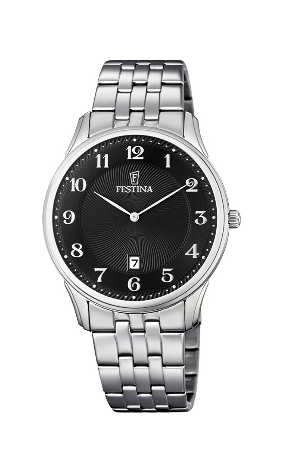 Festina Watches : F6856/4 Black Dial Stainless Steel Men Watch