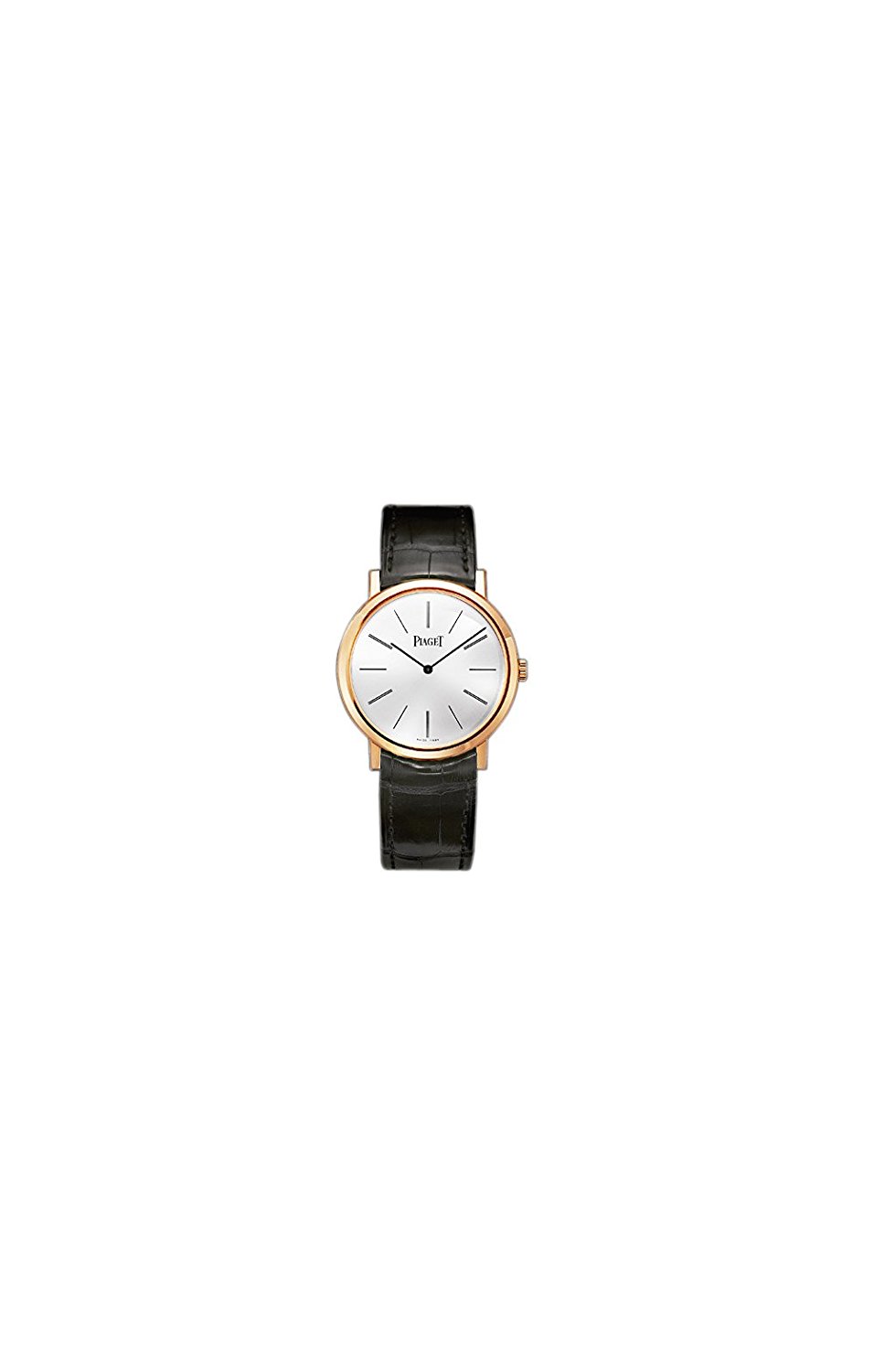 Piaget Watches : G0A31114 Silver Dial Fixed 18kt Rose Gold Band Men Watch