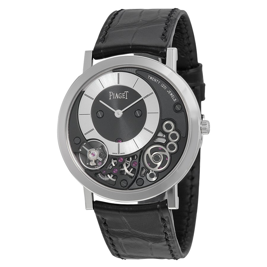 Piaget Watches : G0A39111 Black And Silver Hand Wind Men Watch