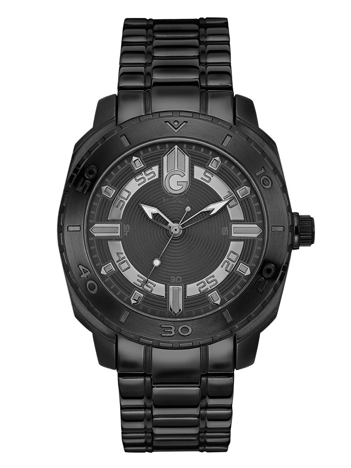 Guess Watches : G11934G1 Black Dial Stainless Steel Band Men Watch