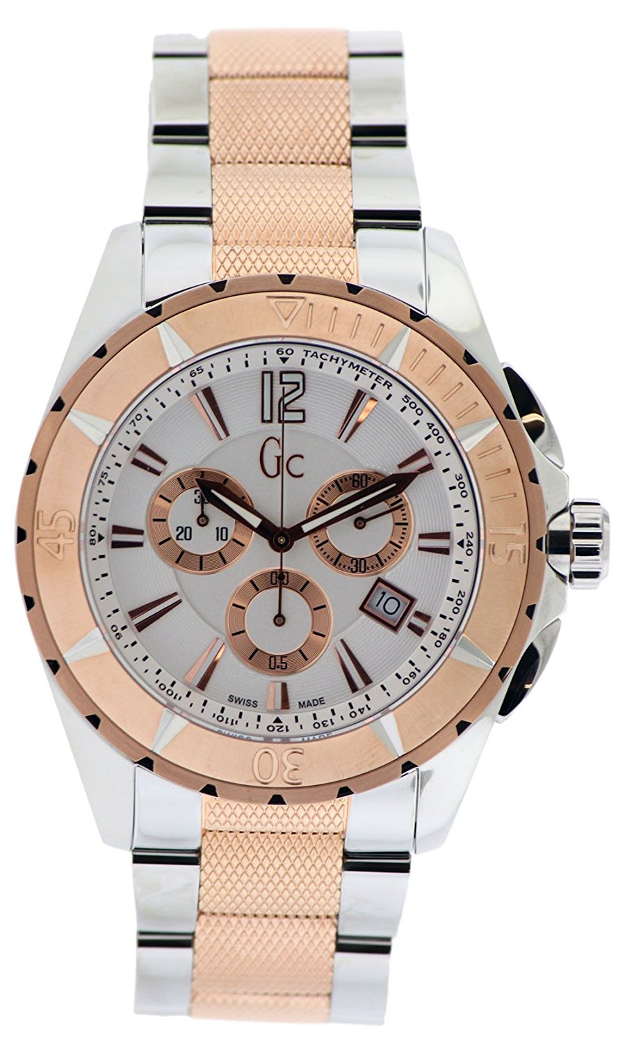 Guess Watches : G53002G1 White Dial Stainless Steel Band Men Watch