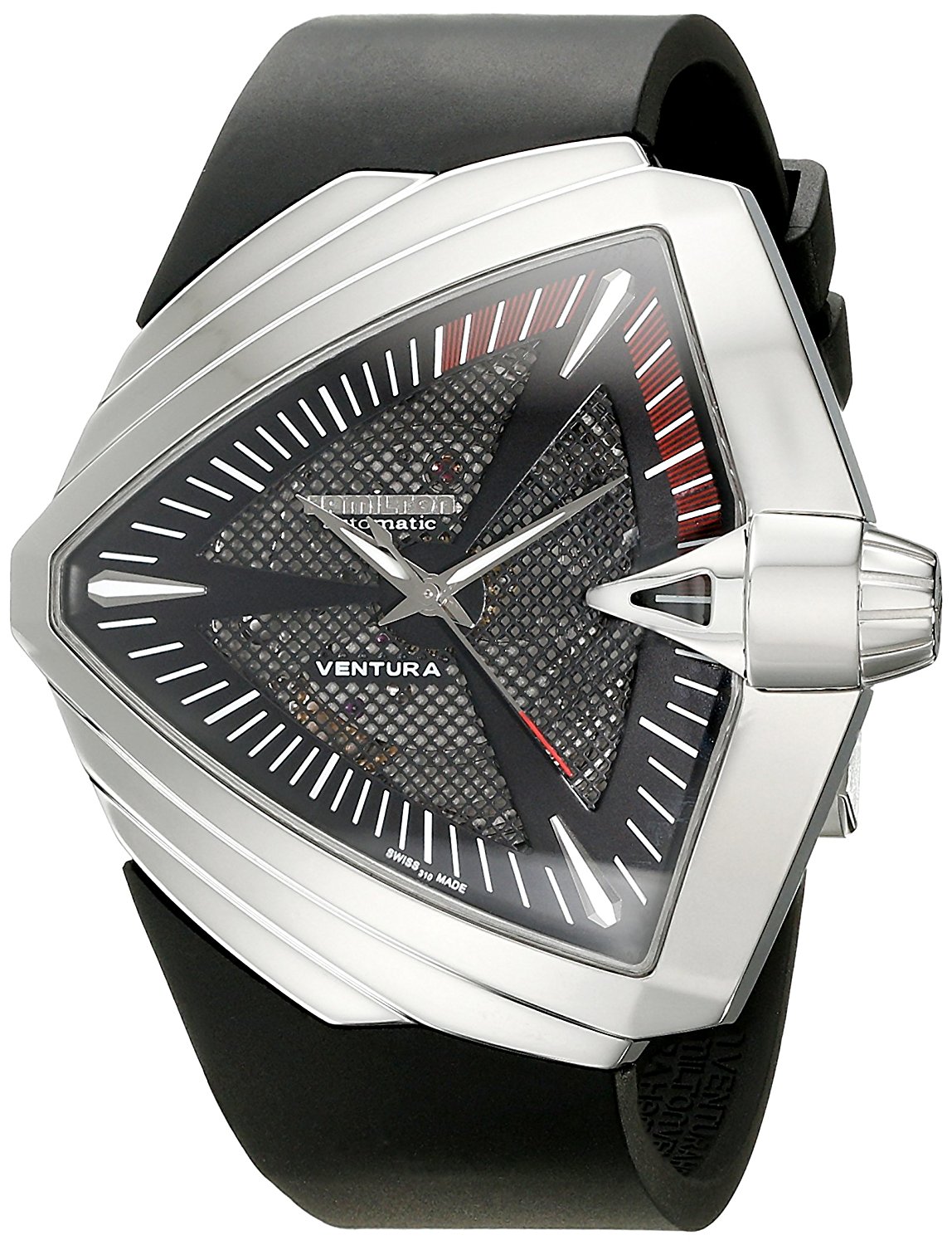 Hamilton Watches : H24655331 Black Dial Stainless Steel Band Men Watch