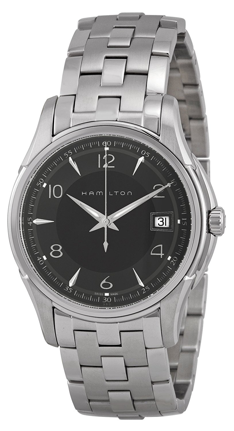Hamilton Watches : H325050 Black Dial Stainless_steel Men Watch