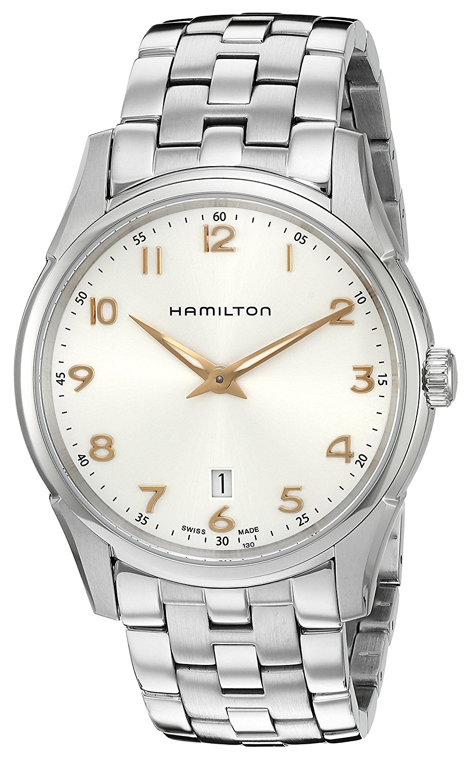 Hamilton Watches : H38511113 Silver Dial Stainless Steel Band Men Watch