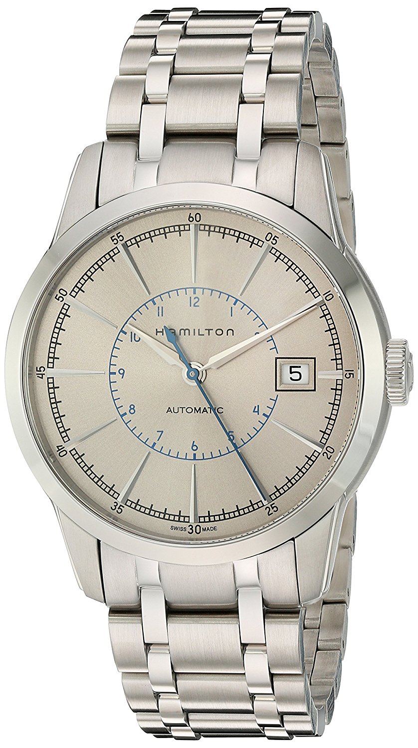 Hamilton Watches : H40555181 Silver Dial Stainless Steel Band Men Watch