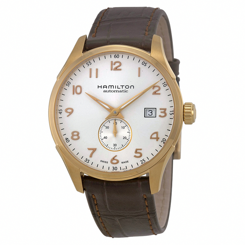 Hamilton Watches : H42575513 Automatic Small Second Date Rose Gold PVD Case Brown Leather Men Watch