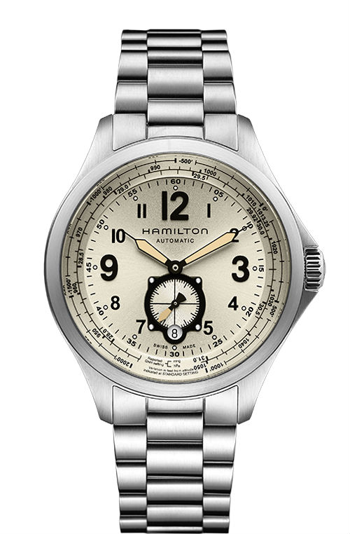 Hamilton Watches : H76655123 Automatic Small Second Date Dial Stainless Steel Men Watch
