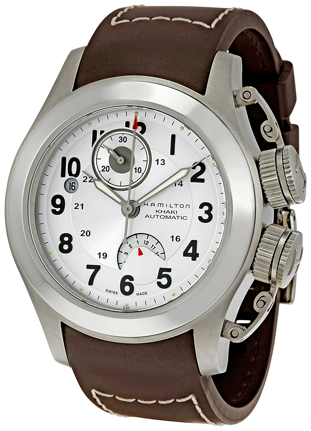 Hamilton Watches : H77716853 Automatic Chronograph Date Brown Rubber Men Watch