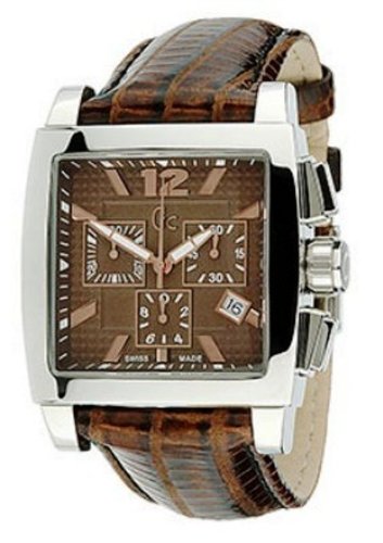 Guess Watches : I35005G3 Brown Dial Leather Men Watch