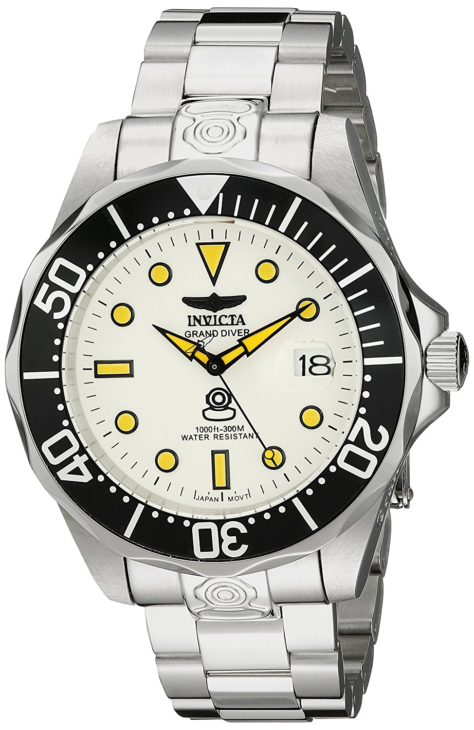 Invicta Watches : INVICTA-10640 White Dial Luminescent Hands Men Watch