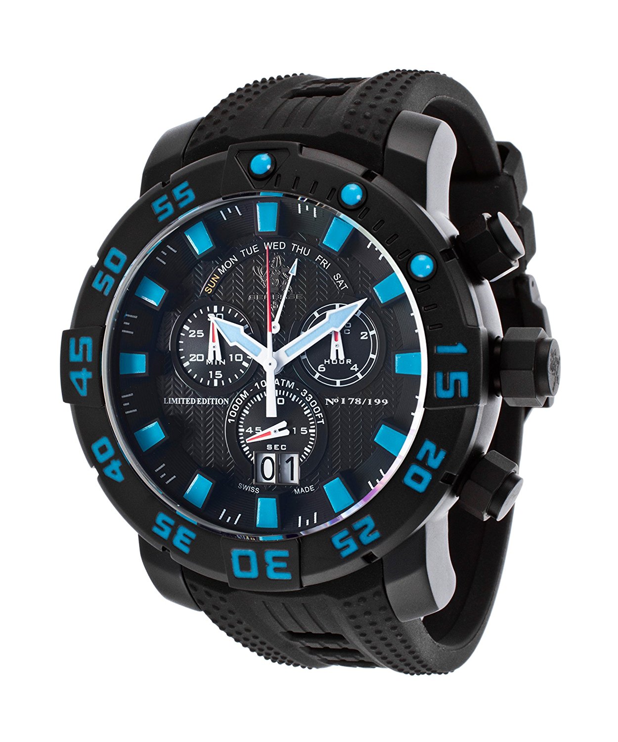Invicta Watches : INVICTA-14252 Black Dial Chronograph Men Watch