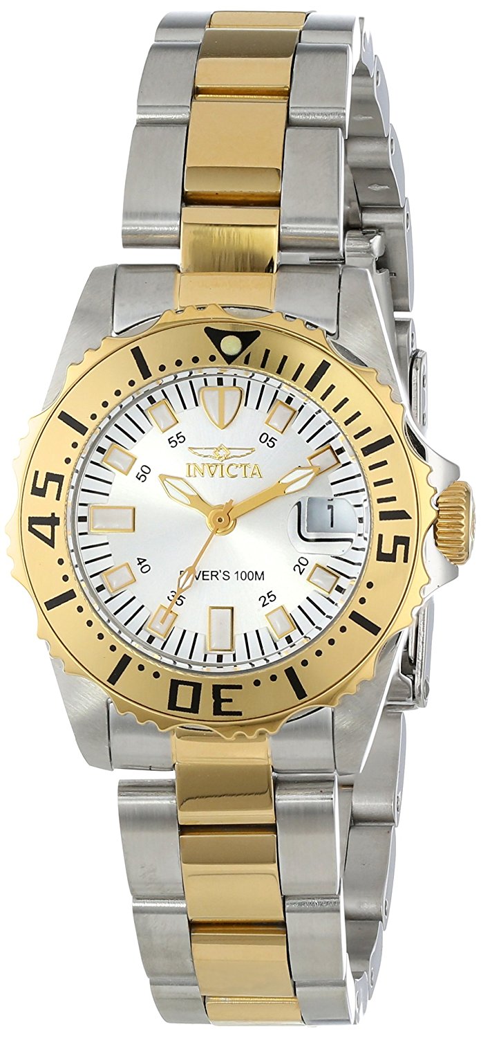 Invicta Watches : INVICTA-14371 Silver Tone Dial Luminous Women Watch