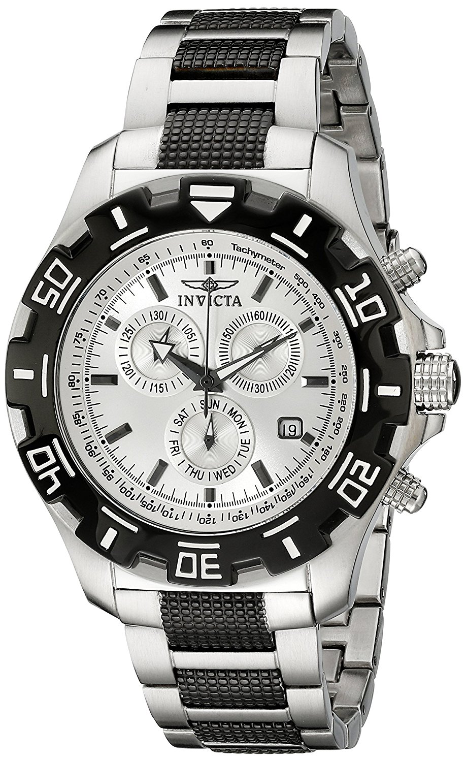 Invicta Watches : INVICTA-6409 Silver Dial Stainless Steel Band Men Watch