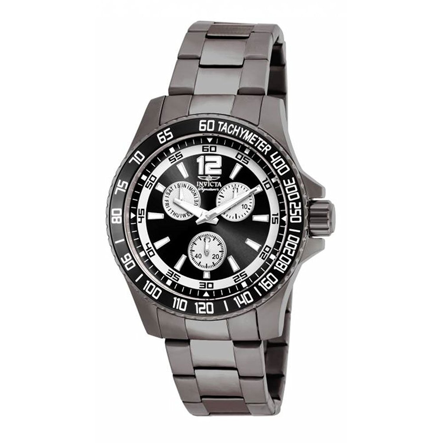 Invicta Watches : INVICTA-7011 Silver Dial Stainless Steel Band Men Watch