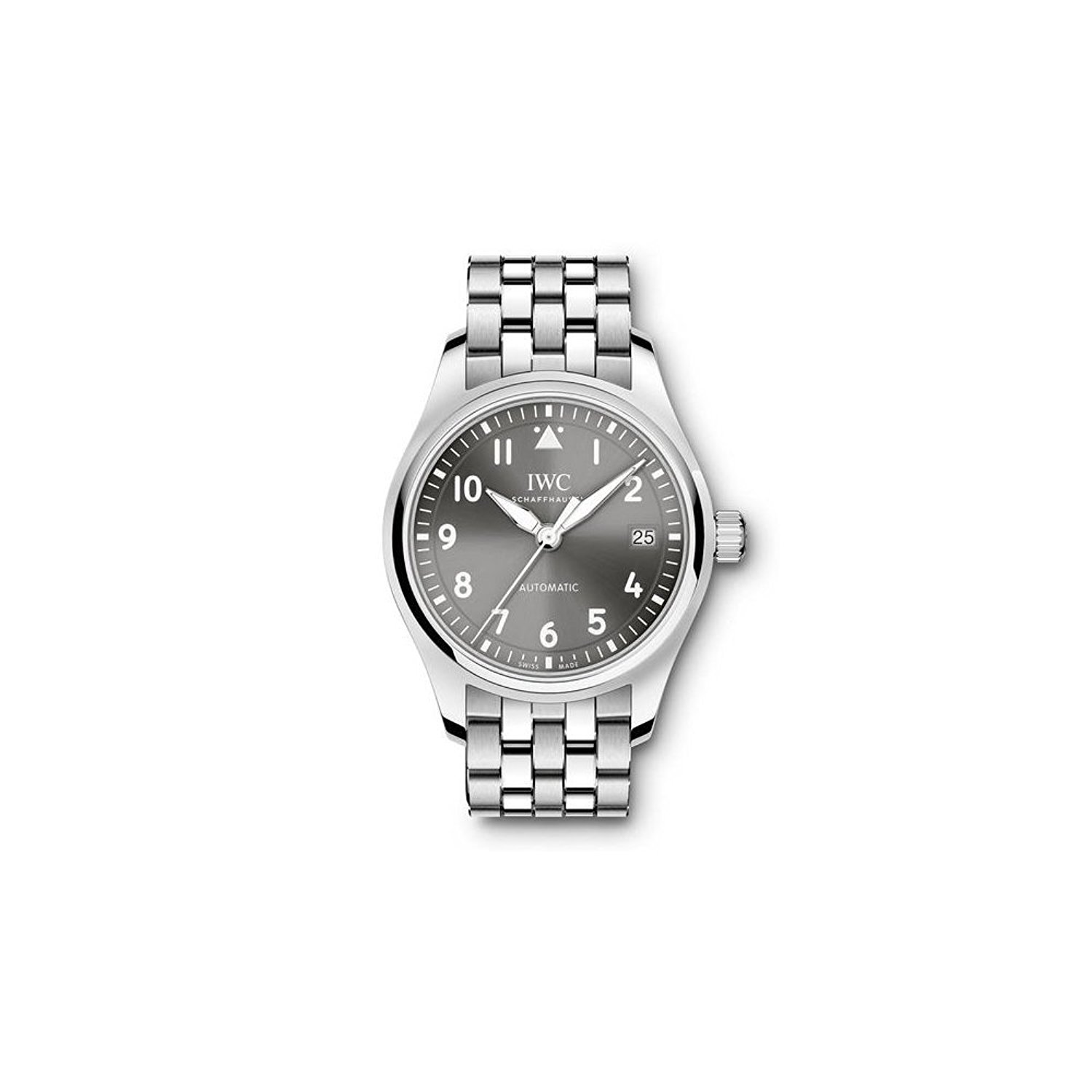 IWC Watches : IW324002 Slate Grey Dial Fixed Stainless Steel Band Men Watch