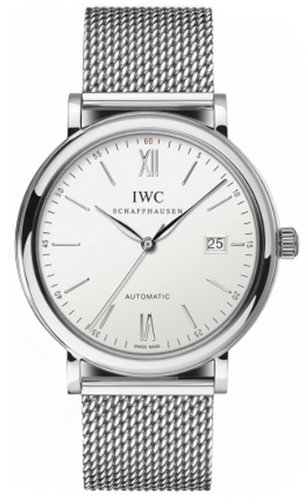 IWC Watches : IW356505 Automatic Stainless Steel Silver Dial Polished Stainless Steel Band Men Watch