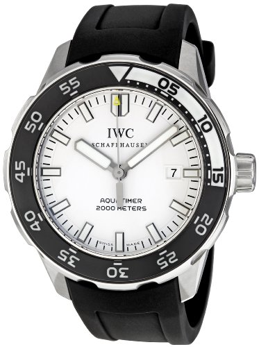 IWC Watches : IW356811 Automatic Stainless Steel White Dial Black Rubber Band Men Watch