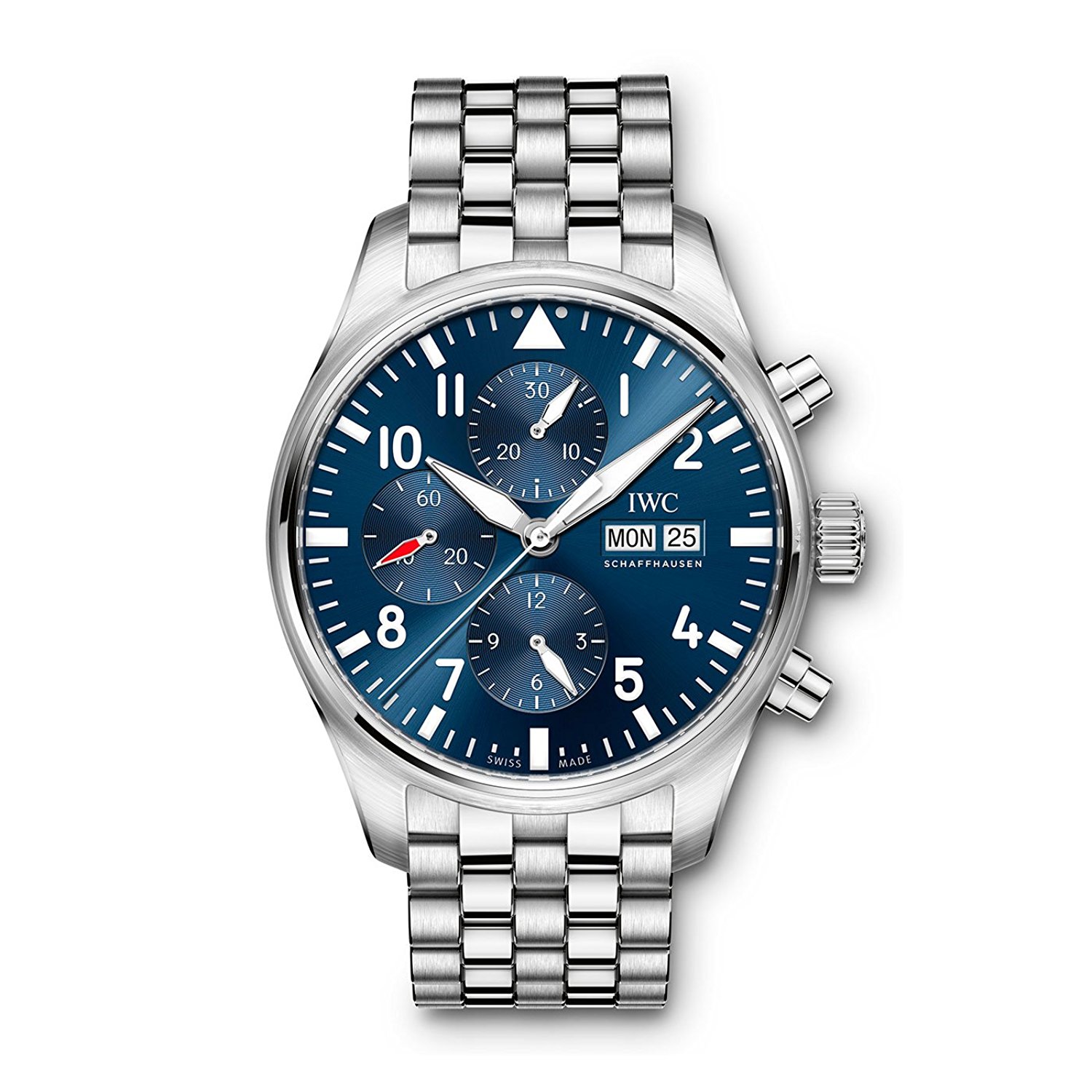 IWC Watches : IW377717 Blue Dial Stainless Steel Band Men Watch