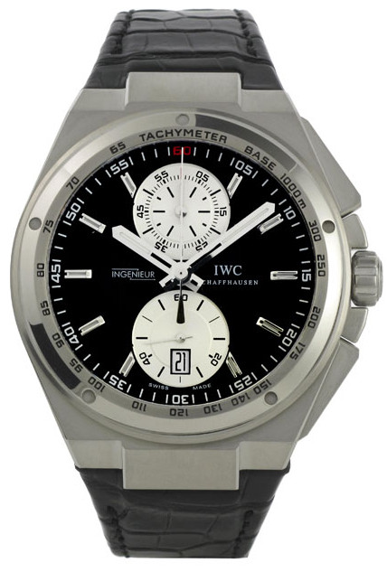 IWC Watches : IW378401 Automatic Stainless Steel Black Dial Black Crocodile Leather Band Men Watch