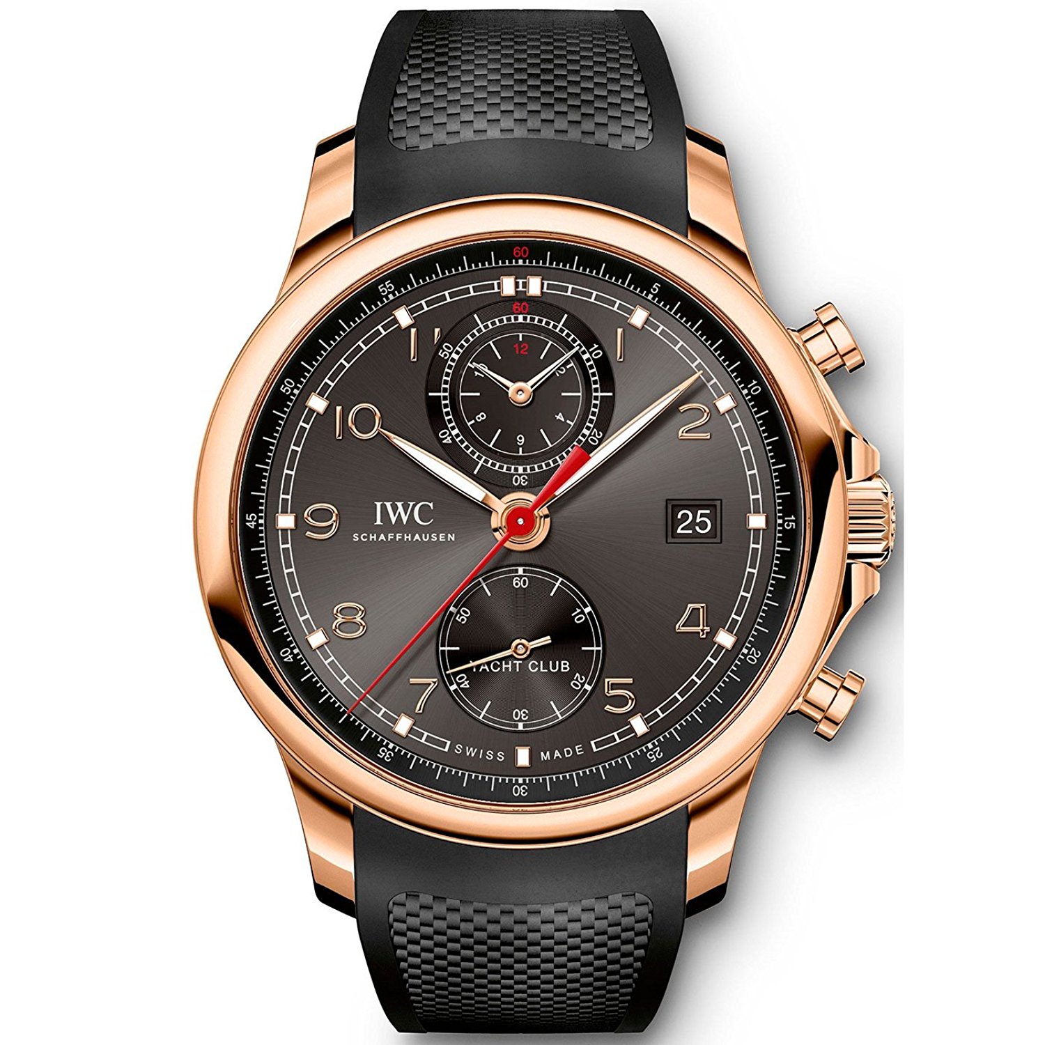 IWC Watches : IW390505 Silver Dial Rubber Band Men Watch