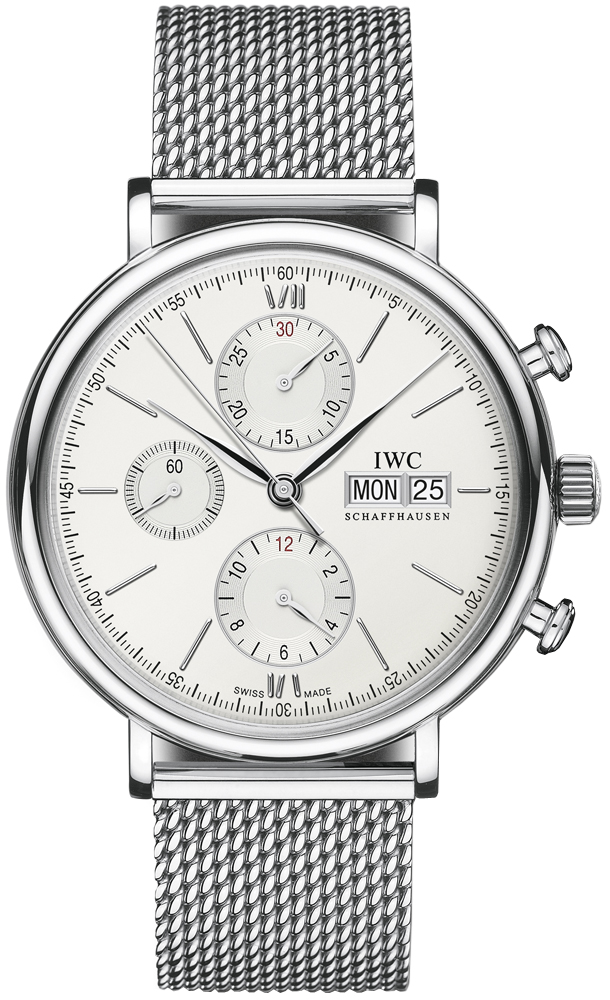 IWC Watches : IW391005 Automatic Stainless Steel Silver Dial Polished Stainless Steel Band Men Watch