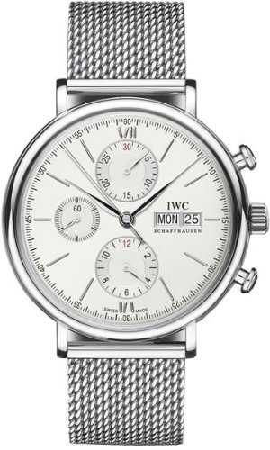 IWC Watches : IW391009 Automatic Stainless Steel Silver Dial Polished Stainless Steel Band Men Watch