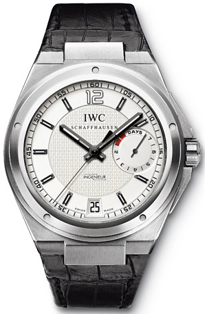 IWC Watches : IW500502 Automatic Platinum Silver Dial Black Crocodile Leather Band Men Watch