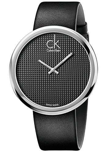 Calvin Klein Watches : K0V231C1 Quartz Analog Black Leather Women Watch