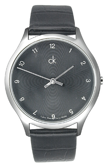 Calvin Klein Watches : K2621111 Quartz Black Leather Men Watch