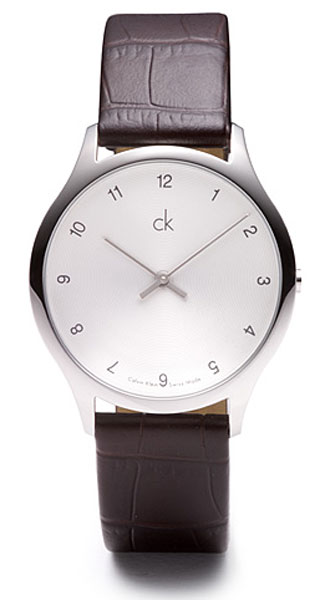 Calvin Klein Watches : K2621126 Quartz Analog Brown Leather Men Watch
