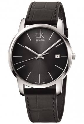 Calvin Klein Watches : K2G2G1C3 Quartz Black Date Dial Leather Men Watch