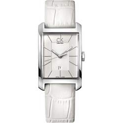 Calvin Klein Watches : K2M23120 Quartz Silver Date Dial Leather Women Watch