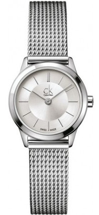 Calvin Klein Watches : K3M23126 Quartz Dial Silver with Two Hand Movement and Silver Detailing Women Watch