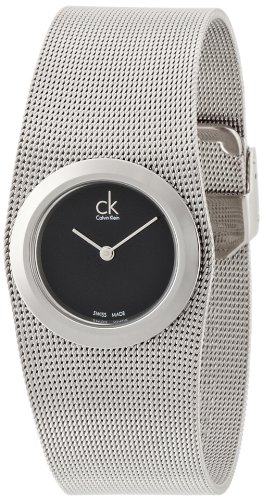 Calvin Klein Watches : K3T23121 Quartz Black Dial Stainless Steel Women Watch
