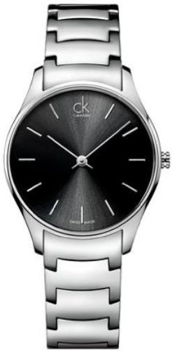 Calvin Klein Watches : K4D22141 Quartz Black Dial Stainless Steel Women Watch